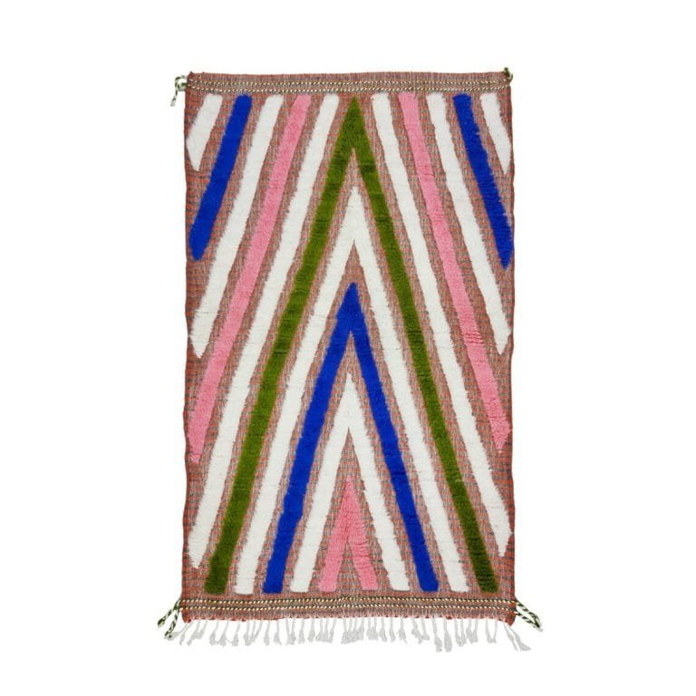 Fadma – Chevron Wool Rug – Handmade Artisan Design