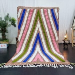 Fadma – Chevron Wool Rug – Handmade Artisan Design