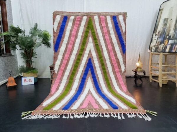 Fadma – Chevron Wool Rug – Handmade Artisan Design