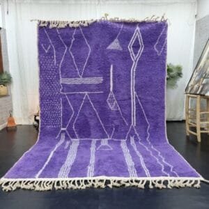 Souad – Purple Moroccan Rug – Handwoven Vibrant Elegance