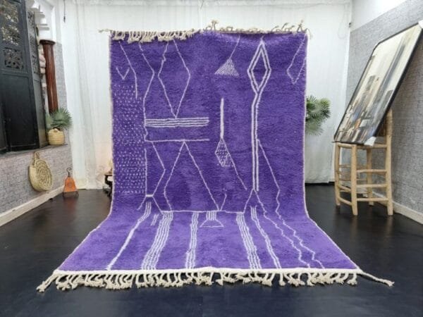 Souad – Purple Moroccan Rug – Handwoven Vibrant Elegance