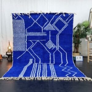 Zahra – Blue shag rug