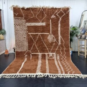 Ilham – Chocolate Brown Wool Rug – Luxury and Comfort