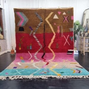 Adila –Multicolor Moroccan Rug – A Burst of Tradition