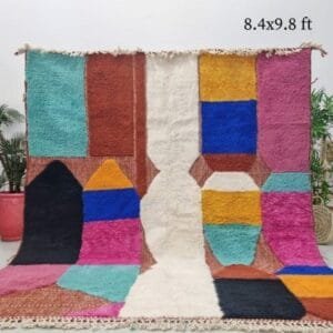 Aya – Bold Colorful Moroccan Rug – Geometric Artistry