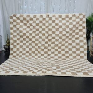 Eman – Beni Ourain Checkered Rug – Moroccan Design