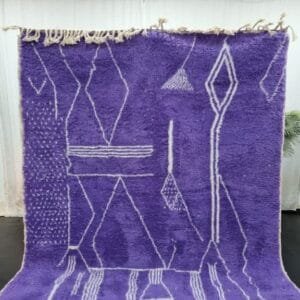 Souad – Purple Moroccan Rug – Handwoven Vibrant Elegance
