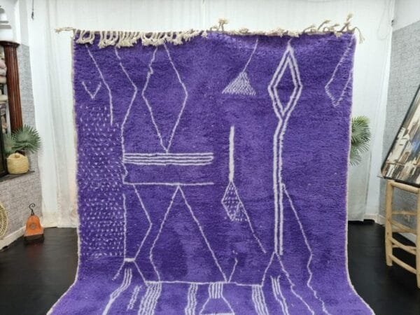 Souad – Purple Moroccan Rug – Handwoven Vibrant Elegance