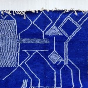 Zahra – Blue shag rug