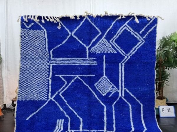 Zahra – Blue shag rug