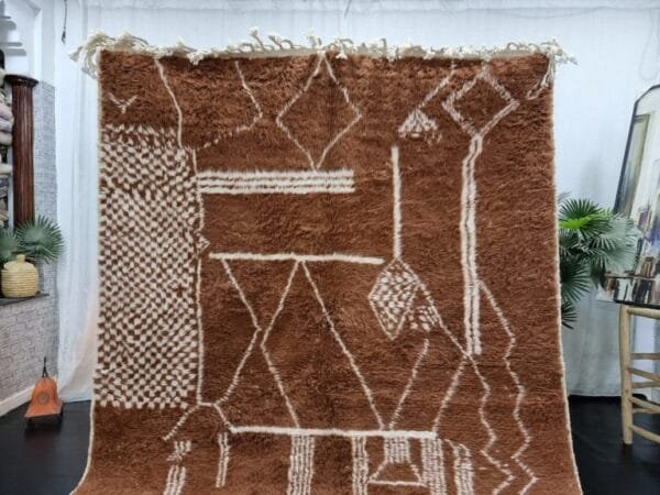 Ilham – Chocolate Brown Wool Rug – Luxury and Comfort