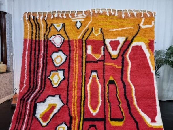 Sanaa – Vibrant Moroccan Azilal Rug - Artistic Statement