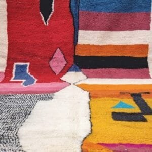 Adila – Vivid Abstract Berber Rug - Handwoven Artistic Charm