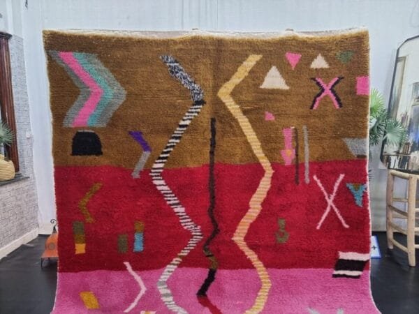 Adila –Multicolor Moroccan Rug – A Burst of Tradition