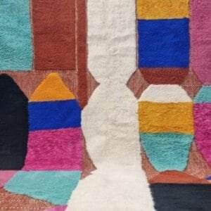 Aya – Bold Colorful Moroccan Rug – Geometric Artistry