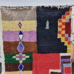 Siham – Patchwork Moroccan Rug - Vibrant Multicolor Design
