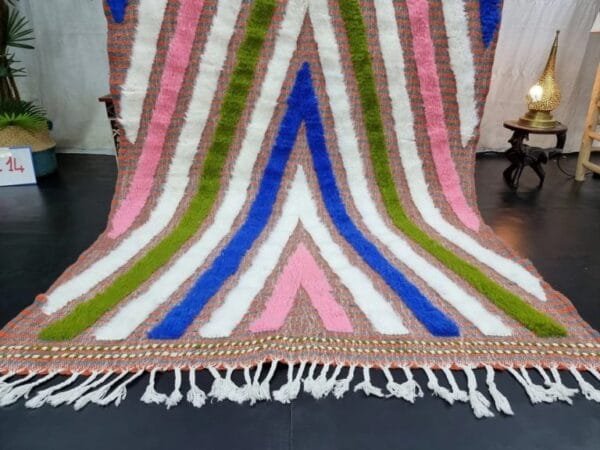 Fadma – Chevron Wool Rug – Handmade Artisan Design