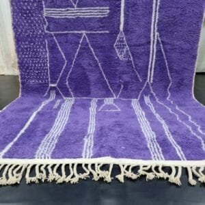 Souad – Purple Moroccan Rug – Handwoven Vibrant Elegance