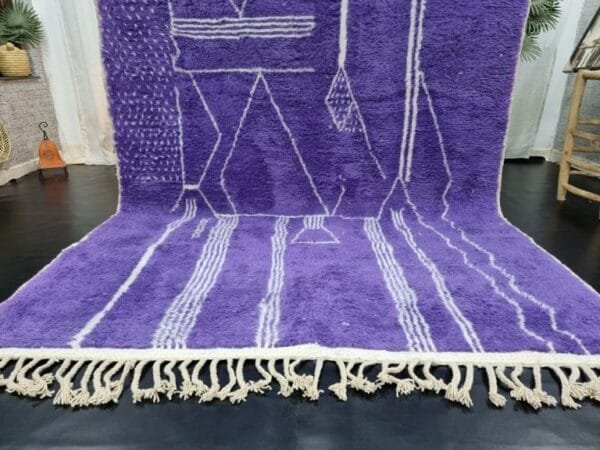 Souad – Purple Moroccan Rug – Handwoven Vibrant Elegance