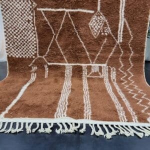 Ilham – Chocolate Brown Wool Rug – Luxury and Comfort