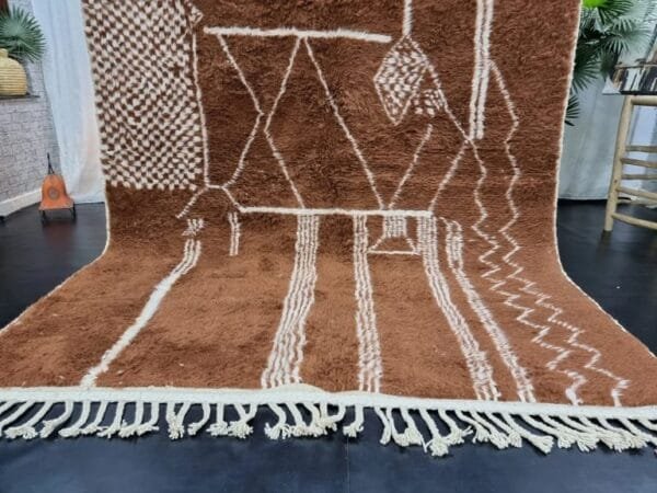 Ilham – Chocolate Brown Wool Rug – Luxury and Comfort