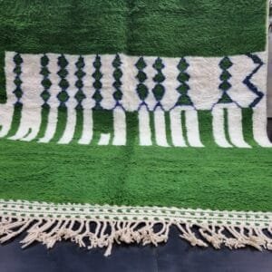 Salma – Emerald Green and White Rugs – Stylish Area Rug