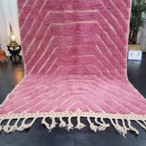 Fatiha – Dark Mauve Moroccan Rug – Handwoven Elegance