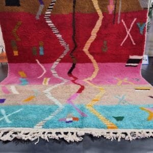 Adila –Multicolor Moroccan Rug – A Burst of Tradition