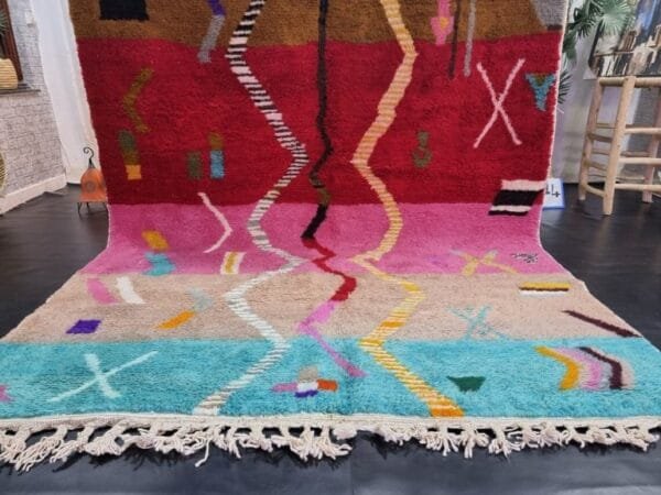 Adila –Multicolor Moroccan Rug – A Burst of Tradition