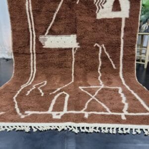 Amina – Earthy Moroccan Rug - Abstract Tribal Patterns