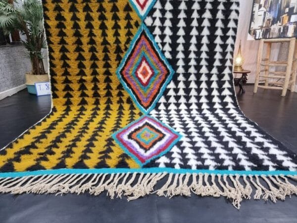 Yasmin – Bohemian Berber Rug - Diamond Motif