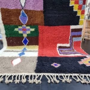 Siham – Patchwork Moroccan Rug - Vibrant Multicolor Design