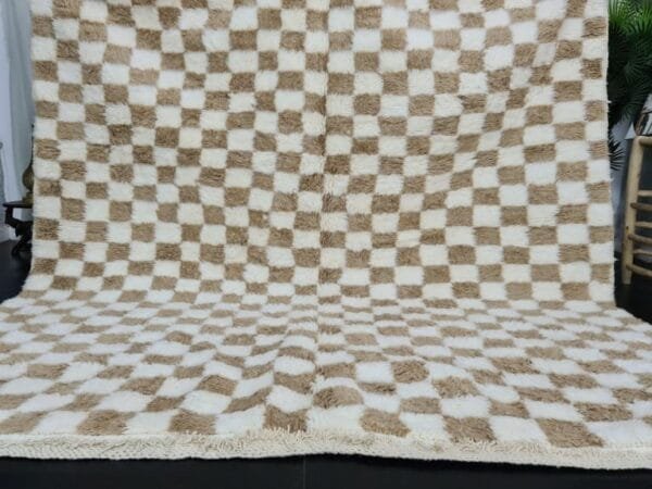 Eman – Beni Ourain Checkered Rug – Moroccan Design