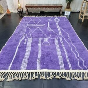 Souad – Purple Moroccan Rug – Handwoven Vibrant Elegance
