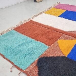 Aya – Bold Colorful Moroccan Rug – Geometric Artistry