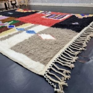 Siham – Patchwork Moroccan Rug - Vibrant Multicolor Design