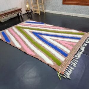 Fadma – Chevron Wool Rug – Handmade Artisan Design