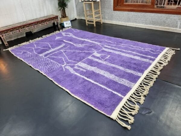 Souad – Purple Moroccan Rug – Handwoven Vibrant Elegance