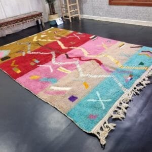 Adila –Multicolor Moroccan Rug – A Burst of Tradition