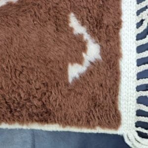 Amina – Earthy Moroccan Rug - Abstract Tribal Patterns