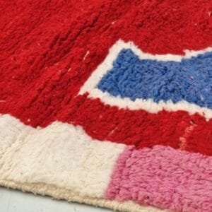 Adila – Vivid Abstract Berber Rug - Handwoven Artistic Charm