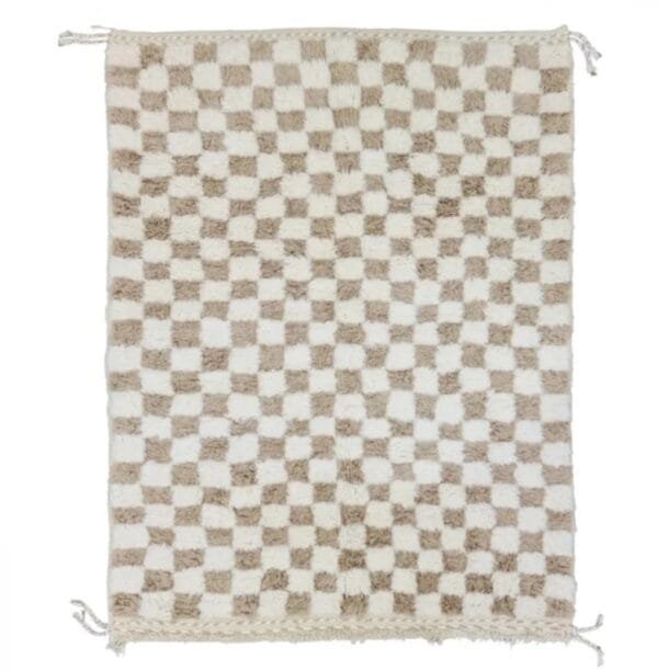 Eman – Beni Ourain Checkered Rug – Moroccan Design