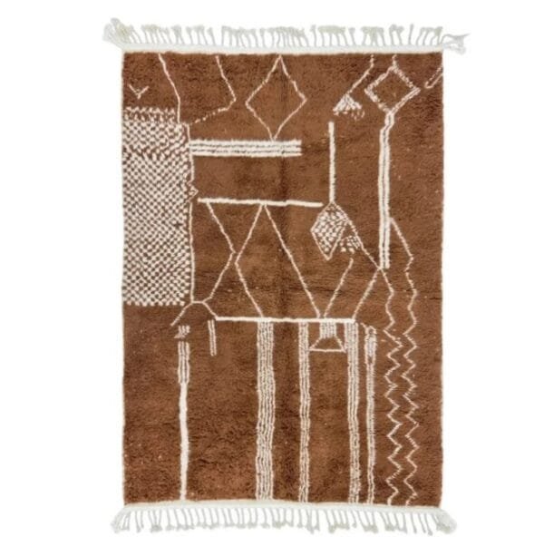 Ilham – Chocolate Brown Wool Rug – Luxury and Comfort