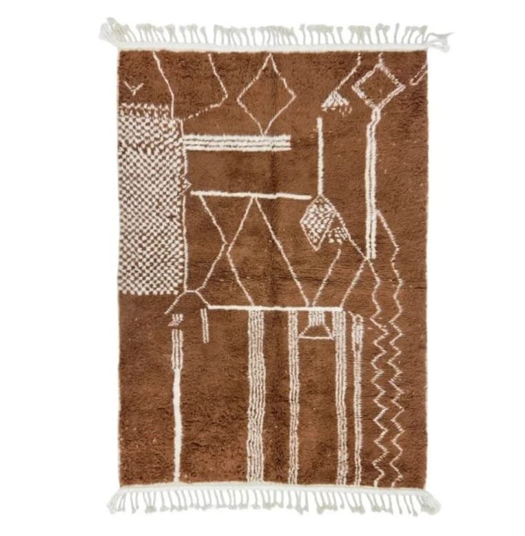 Ilham – Chocolate Brown Wool Rug – Luxury and Comfort