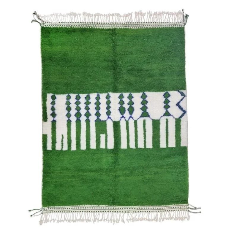 Green and White Rugs