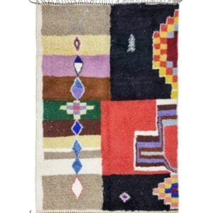 Siham – Patchwork Moroccan Rug - Vibrant Multicolor Design