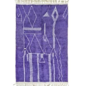 Souad – Purple Moroccan Rug – Handwoven Vibrant Elegance
