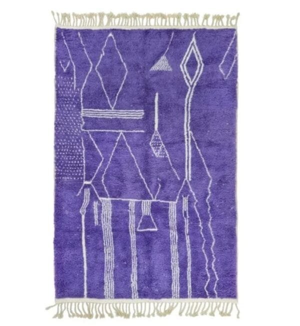 Souad – Purple Moroccan Rug – Handwoven Vibrant Elegance