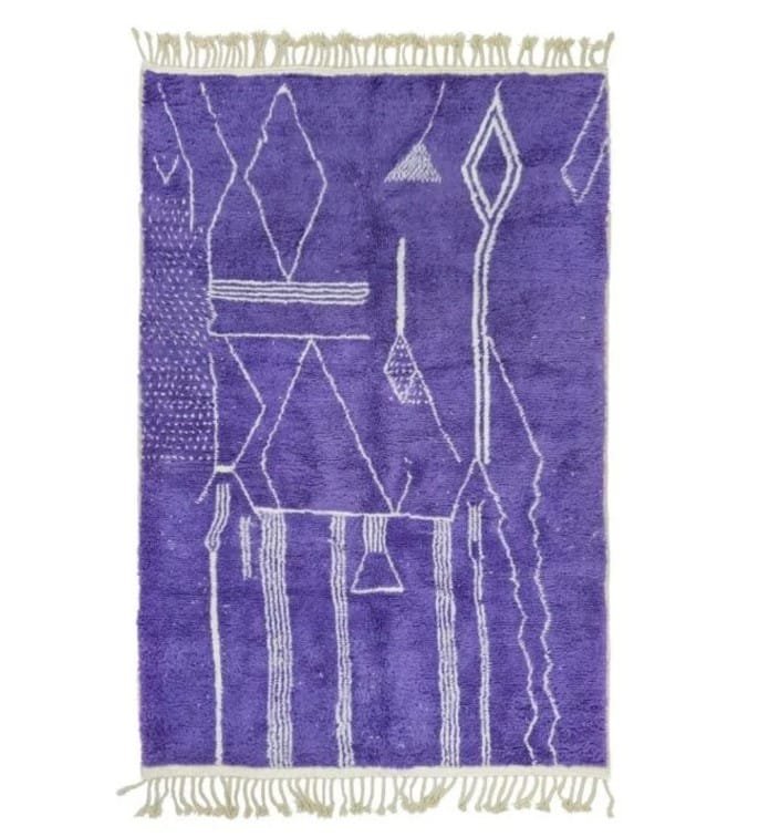 Souad – Purple Moroccan Rug – Handwoven Vibrant Elegance