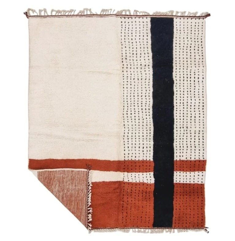 Souad – Timeless Cream Moroccan Rug – Handwoven Tradition